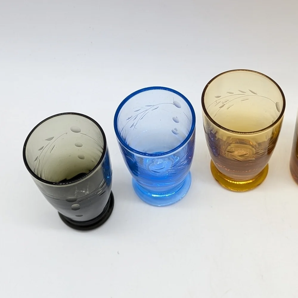 Vintage Shot Glass Bundle Of 8